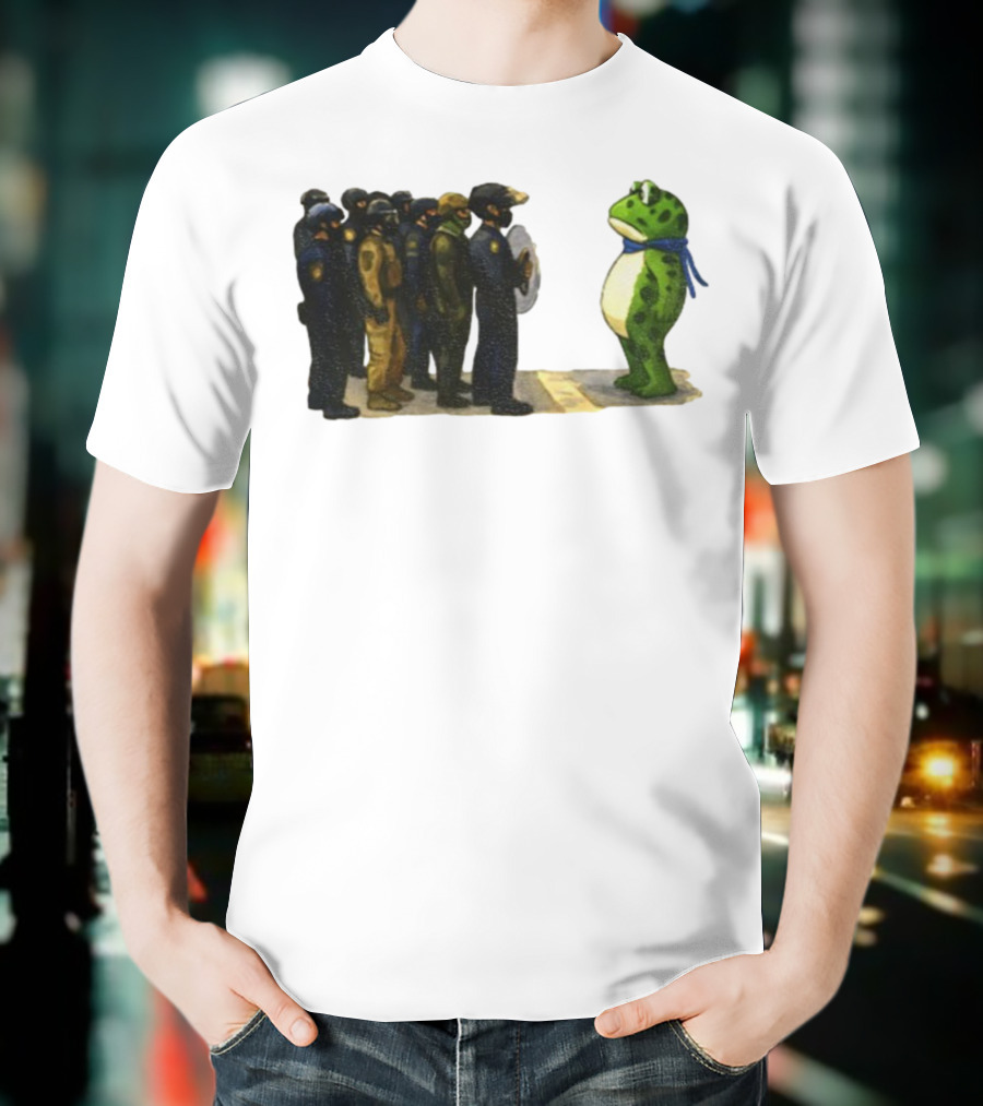 Portland Frog Protest Against ICE Deportation Resistance T-Shirt