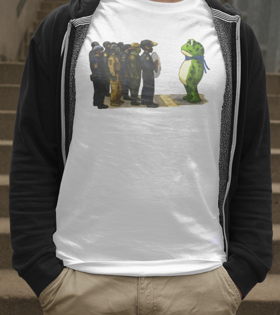 Portland Frog Protest Against ICE Deportation Resistance T-Shirt
