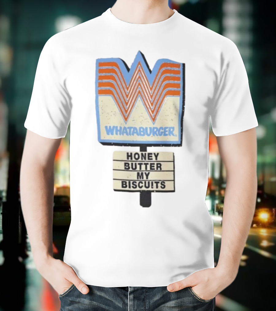 Whataburger Honey Butter My Biscuits Retro Logo T-Shirt