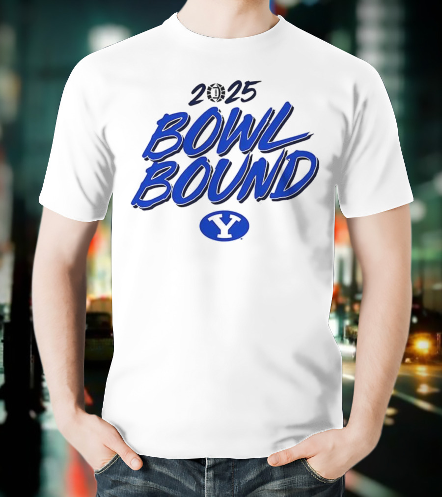 2025 Bowl Bound BYU Cougars Football Y Logo T-Shirt