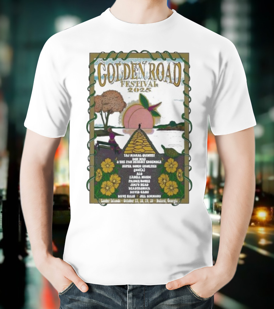 Golden Road Festival Buford Georgia October 17-20 2025 Taj Mahal Quintet Concert Event T-Shirt