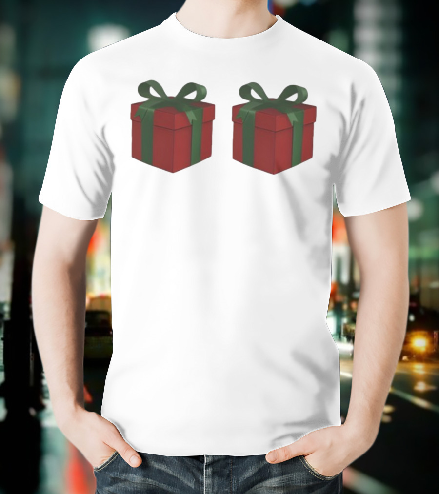 Just Here For The Presents Gifts Holiday Humor T-Shirt