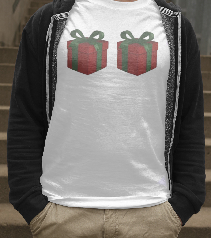 Just Here For The Presents Gifts Holiday Humor T-Shirt