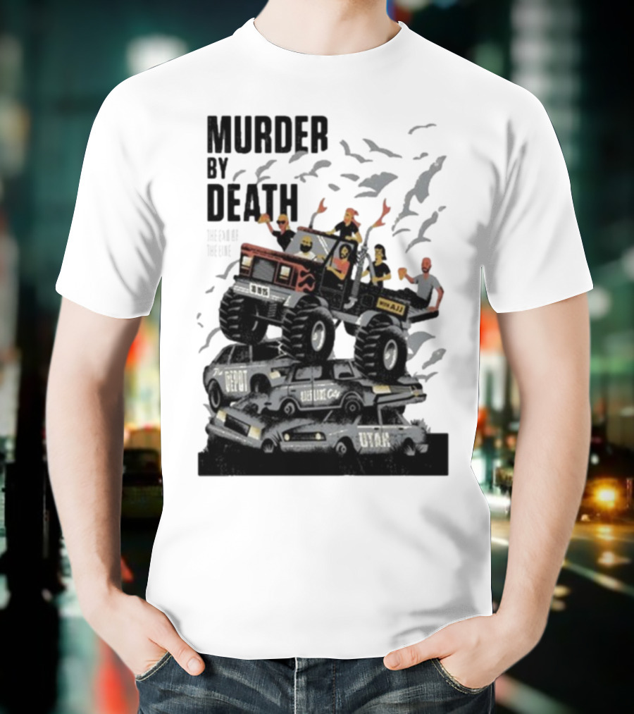Murder By Death October 19 2025 Salt Lake City Tour Utah Depot Event Monster Truck Illustration T-Shirt