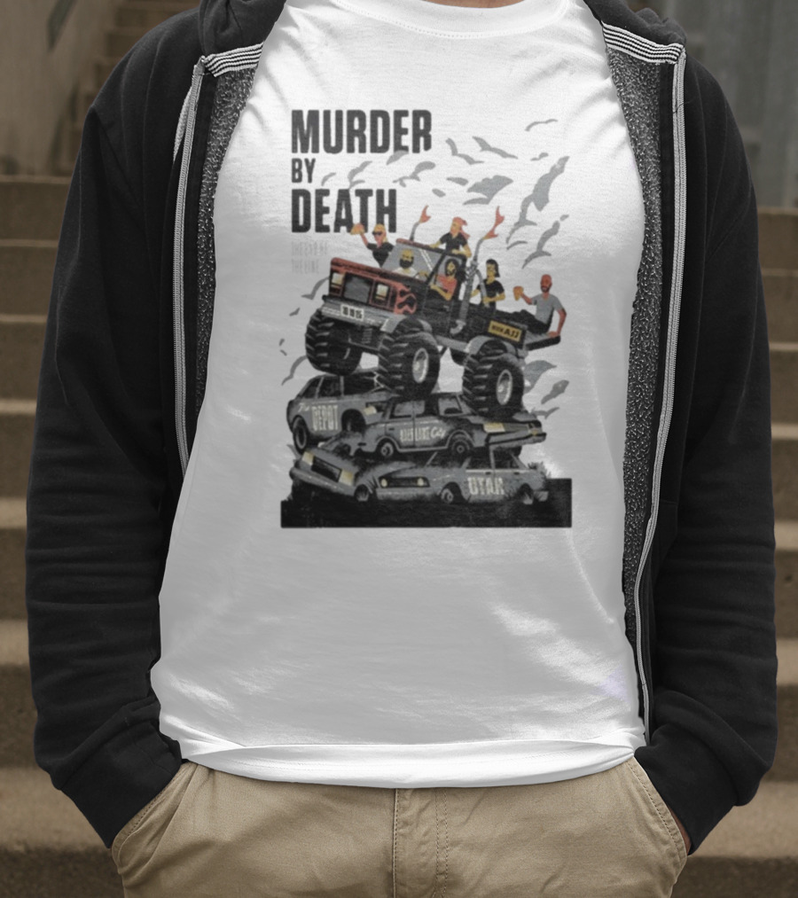 Murder By Death October 19 2025 Salt Lake City Tour Utah Depot Event Monster Truck Illustration T-Shirt