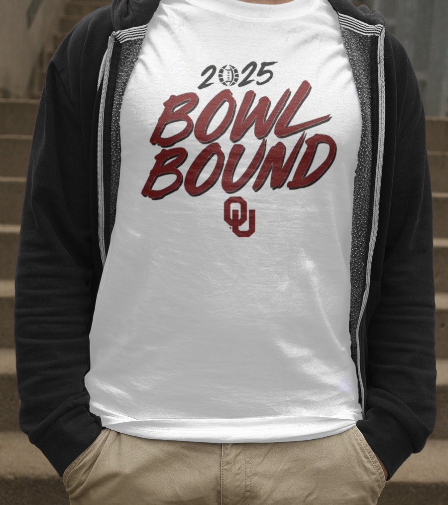 2025 Oklahoma Sooners Bowl Bound OU Logo T-Shirt