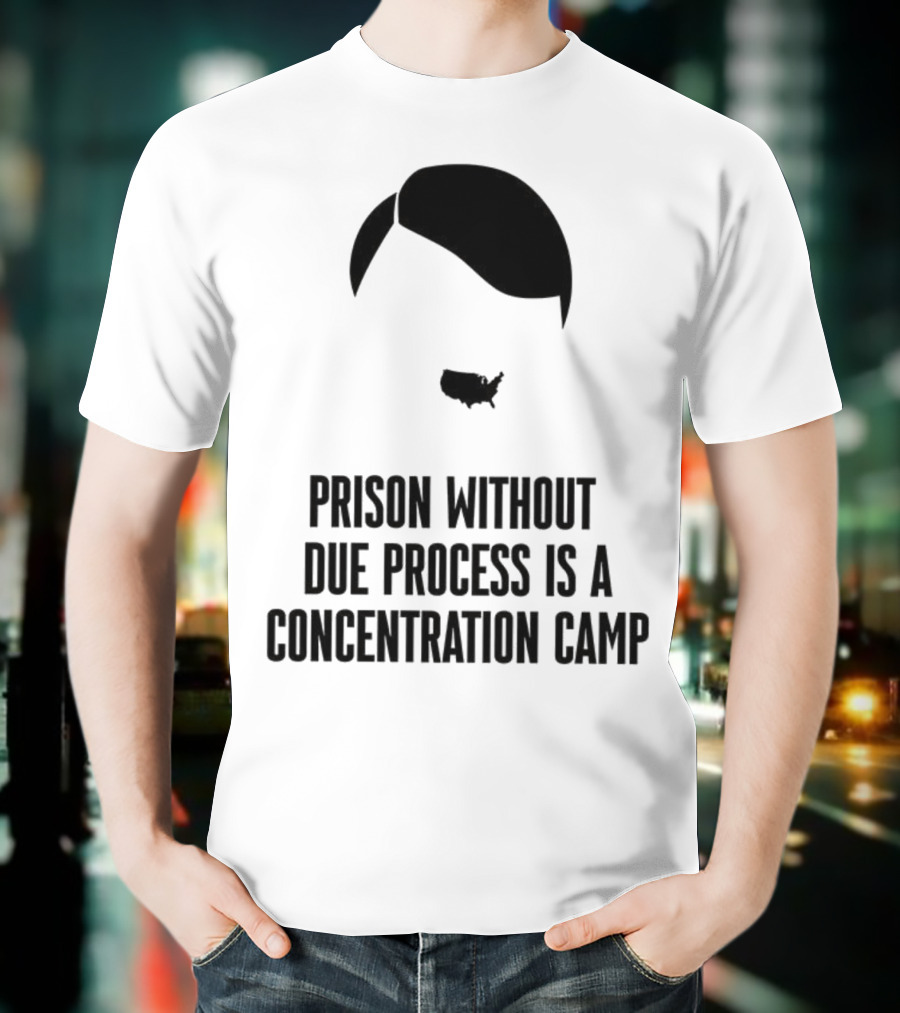 Prison Without Due Process Is A Concentration Camp Face Icon Illustration T-Shirt