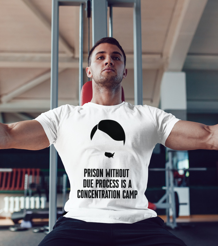 Prison Without Due Process Is A Concentration Camp Face Icon Illustration T-Shirt