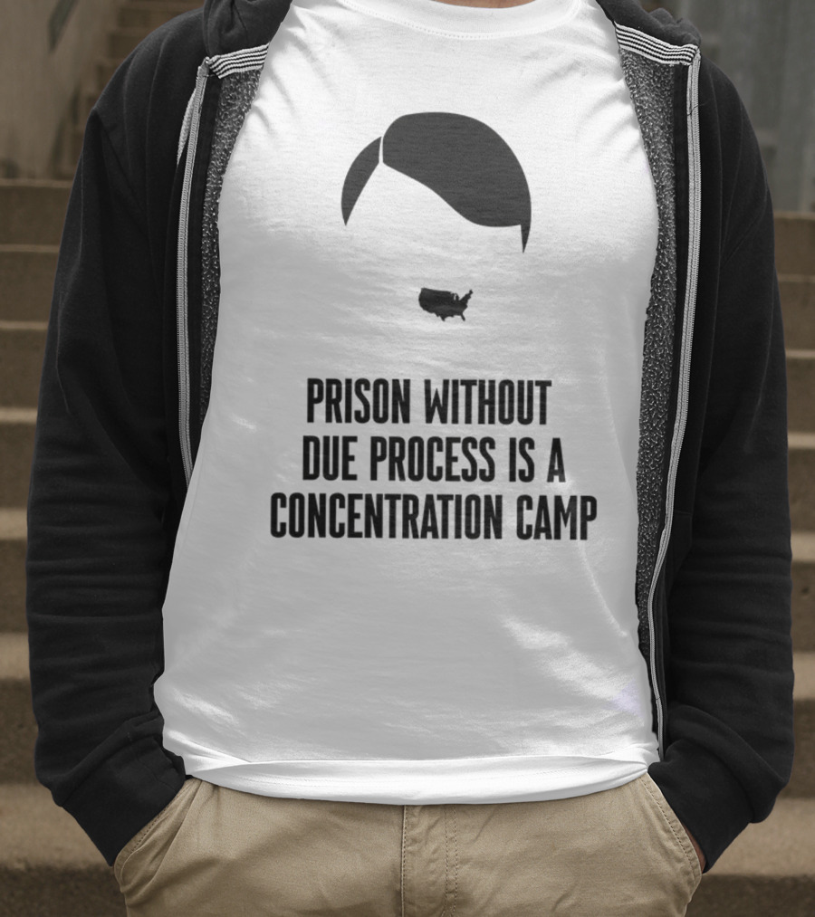 Prison Without Due Process Is A Concentration Camp Face Icon Illustration T-Shirt