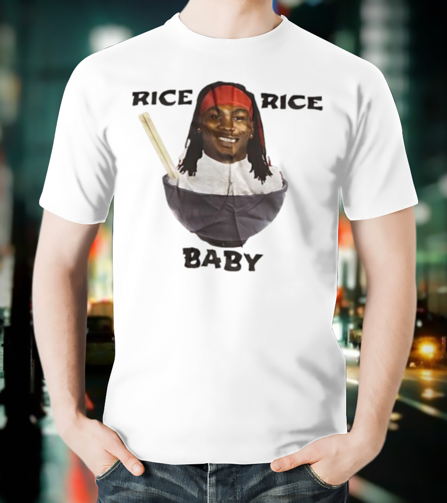 Rashee Rice Rice Baby Bowl Chopsticks Headband T-Shirt