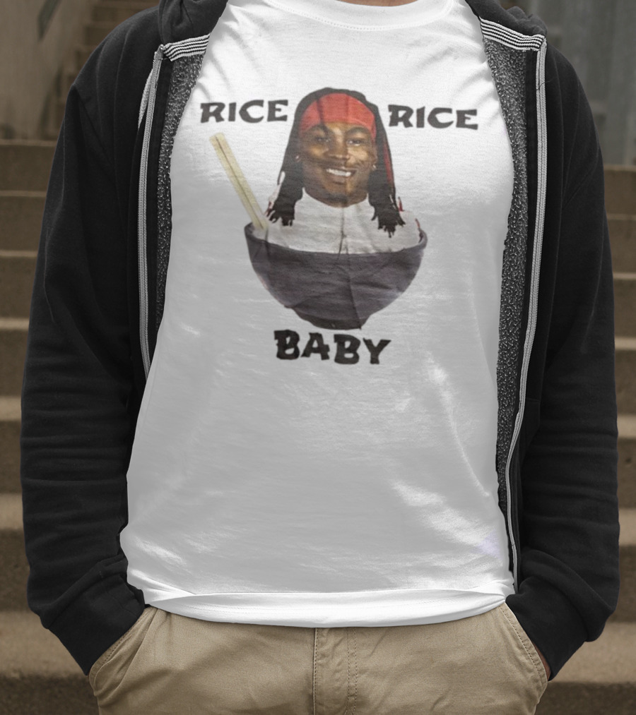 Rashee Rice Rice Baby Bowl Chopsticks Headband T-Shirt