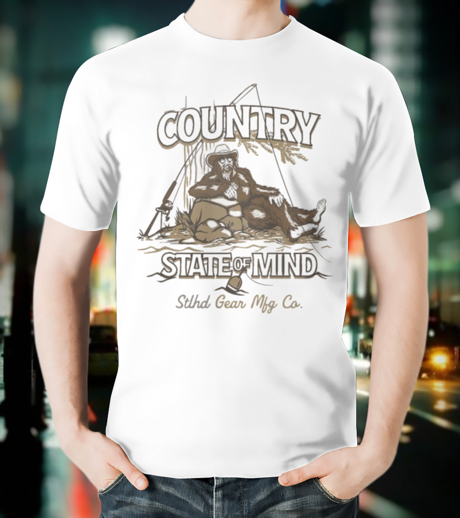Country State Of Mind Stlhd Gear Mfg Co Fishing T-Shirt