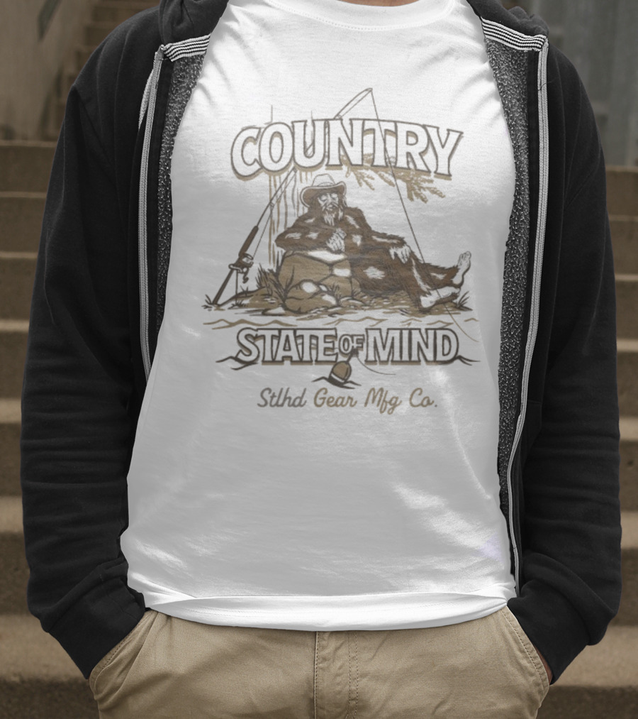 Country State Of Mind Stlhd Gear Mfg Co Fishing T-Shirt