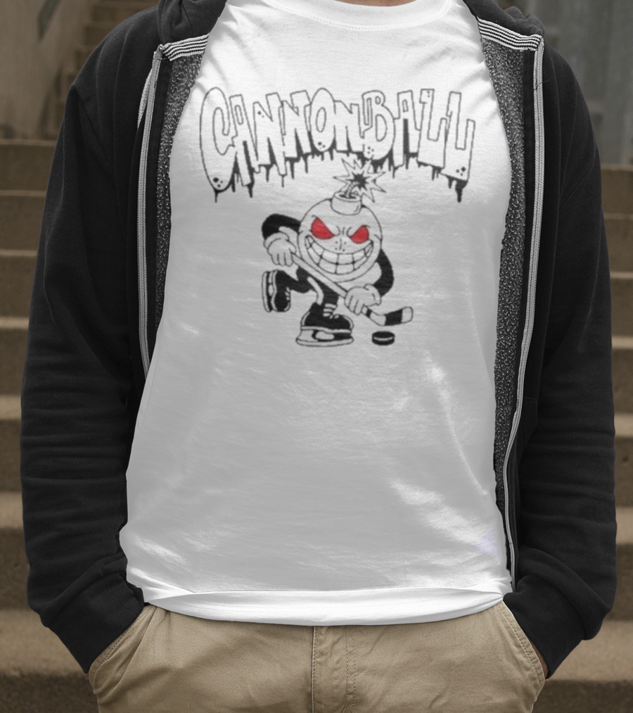 Youngblood Cannonball Hockey Bomb Character T-Shirt