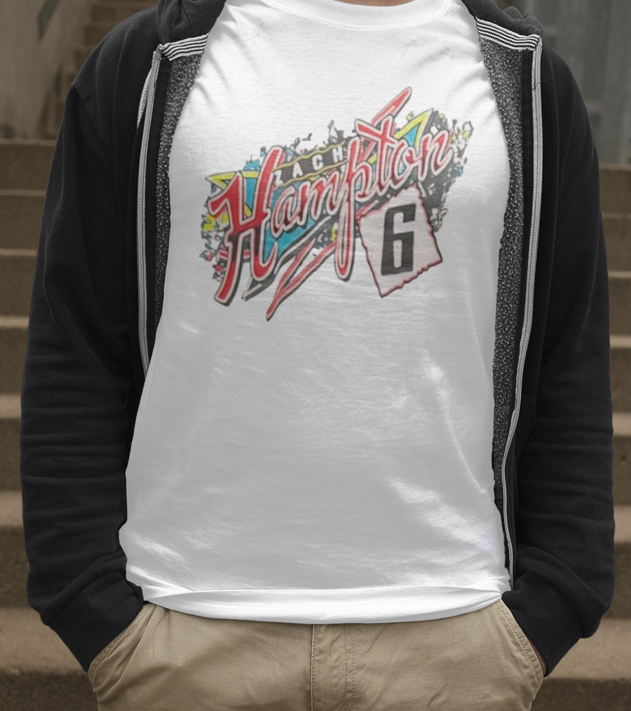 Zach Hampton 6 Vibrant Indiana Style Retro Graffiti T-Shirt