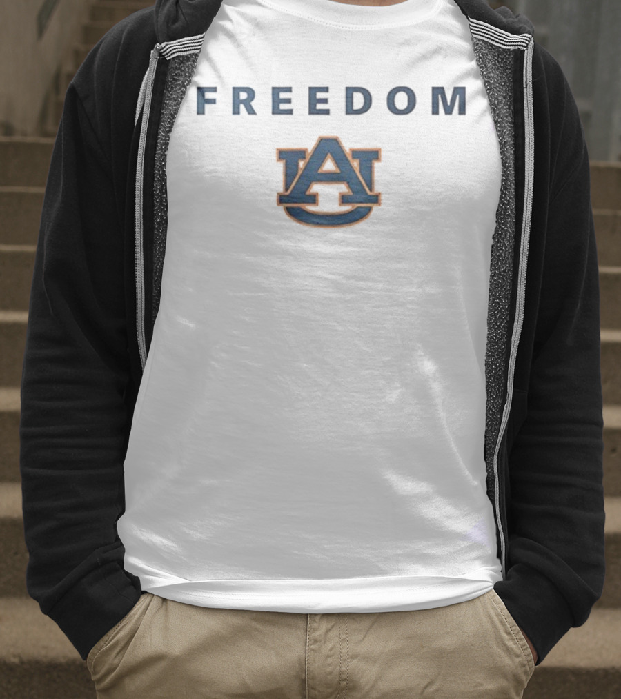Auburn Tigers Auburn University AU Logo Freedom Charlie Kirk T-Shirt