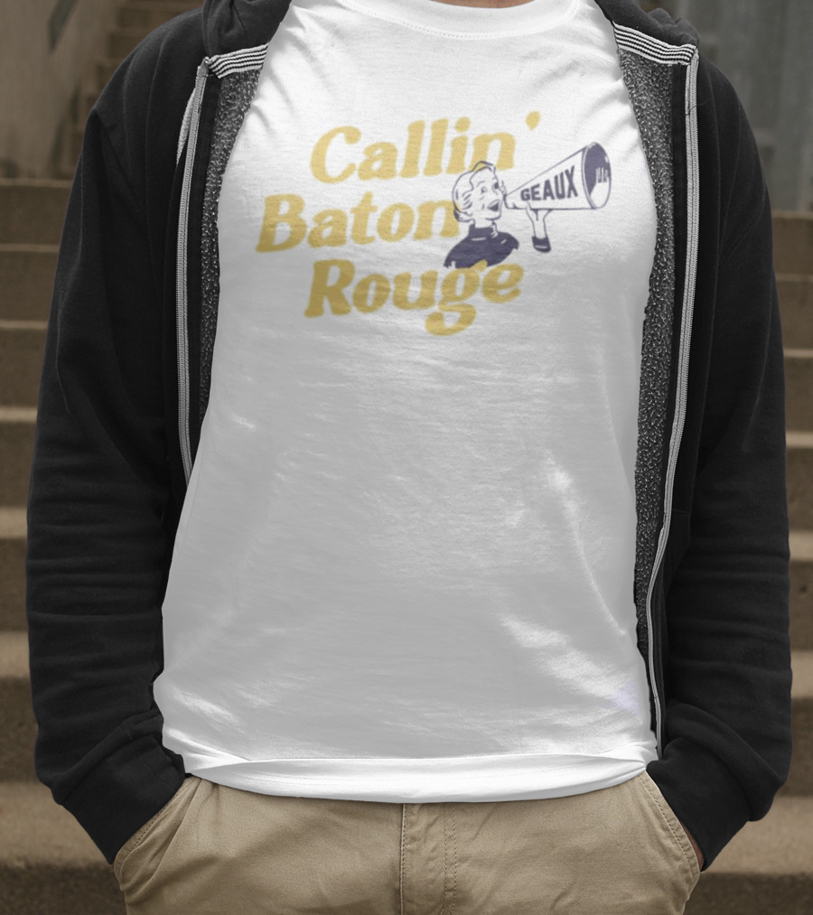 Callin’ Baton Rouge Geaux Megaphone Icon T-Shirt