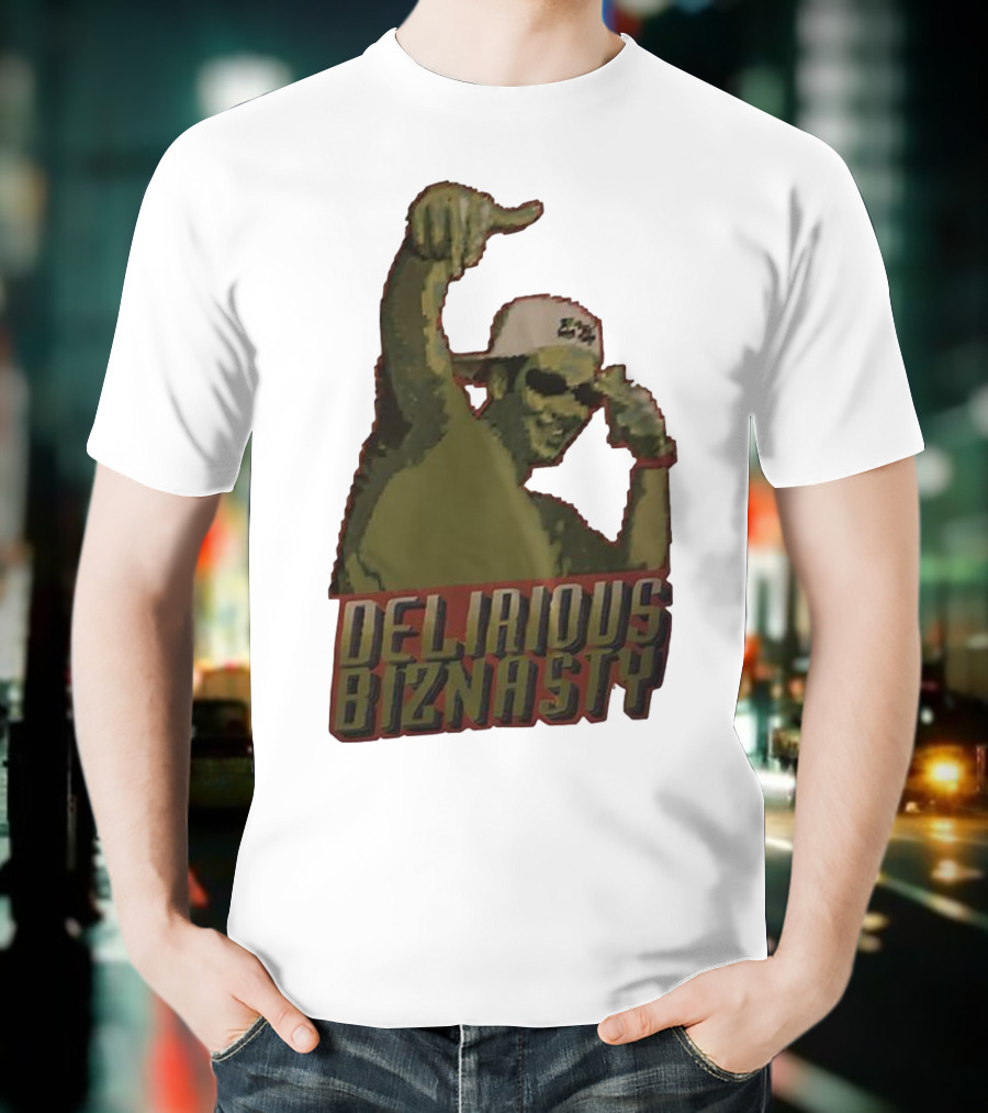 Delirious Biznasty Graphic With Man In Sunglasses And Cap T-Shirt