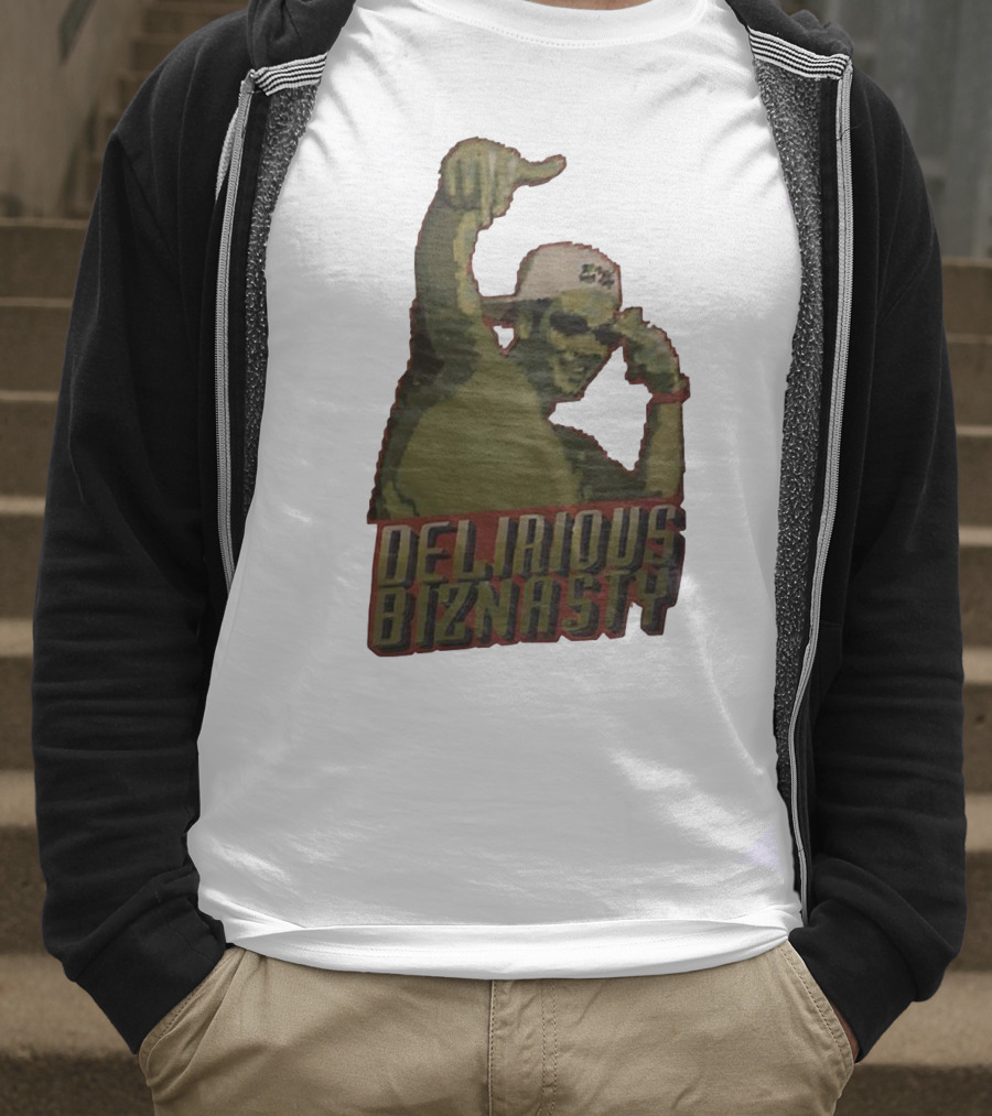 Delirious Biznasty Graphic With Man In Sunglasses And Cap T-Shirt