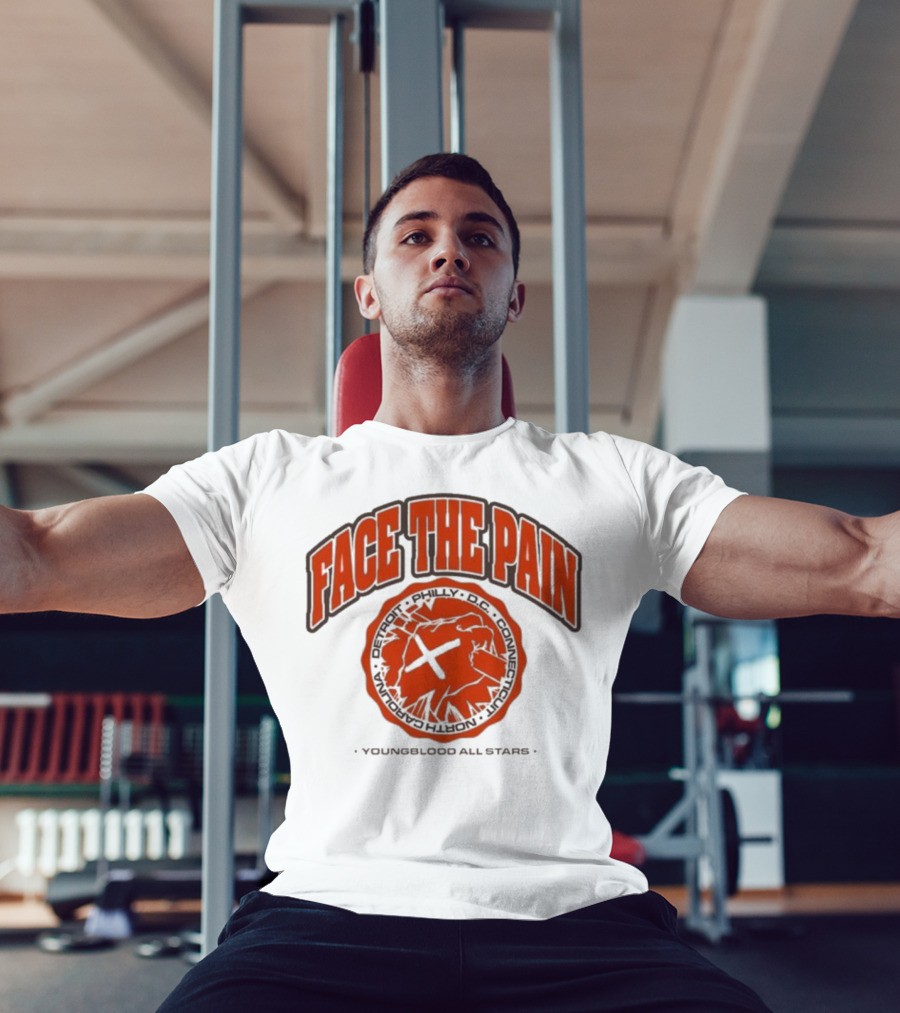 Face The Pain Youngblood All-Stars Detroit Philly Retro Sports Iconography T-Shirt