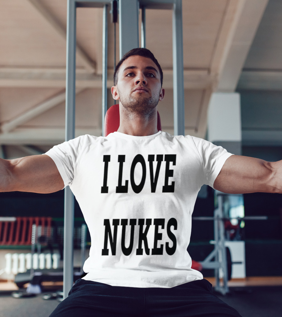 I Love Nukes DJ Smokey Retro Vibe T-Shirt