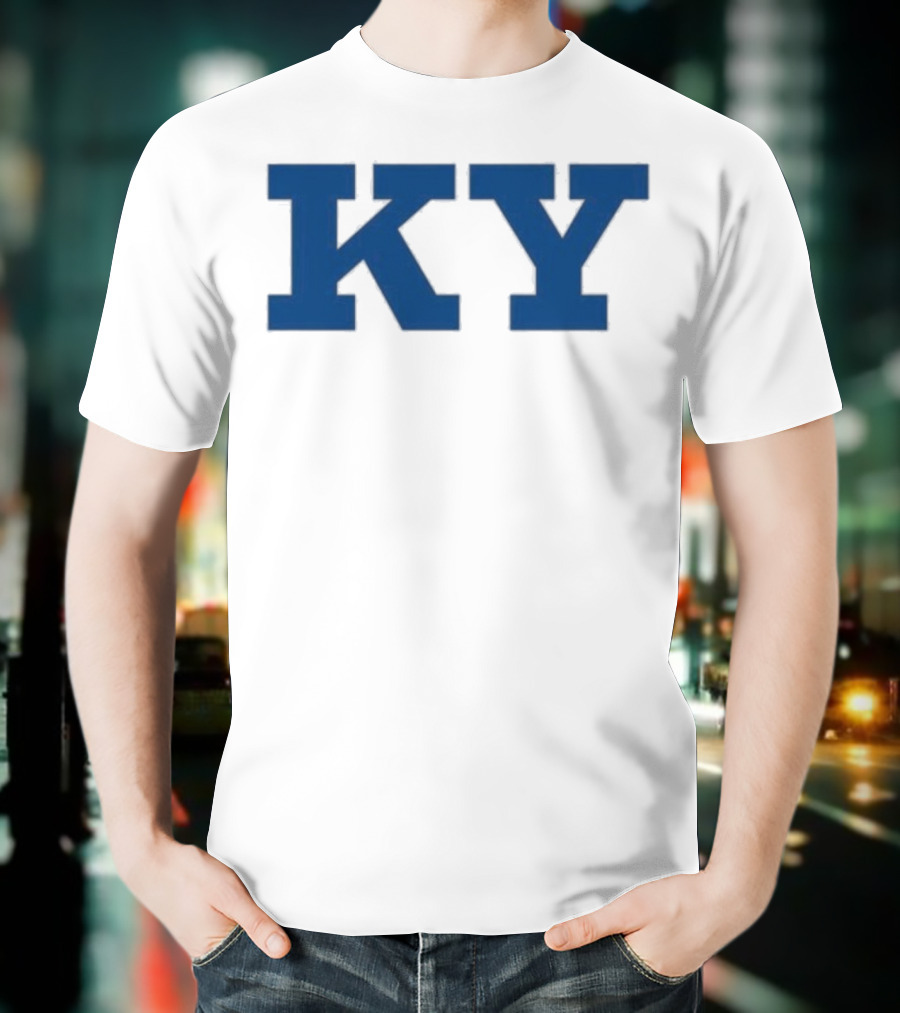Kentucky KY Bold Blue Letters Iconic State Pride T-Shirt
