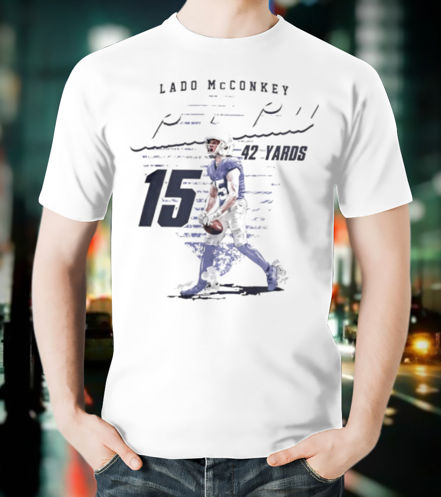 Ladd McConkey Punt Return 42 Yards 15 T-Shirt