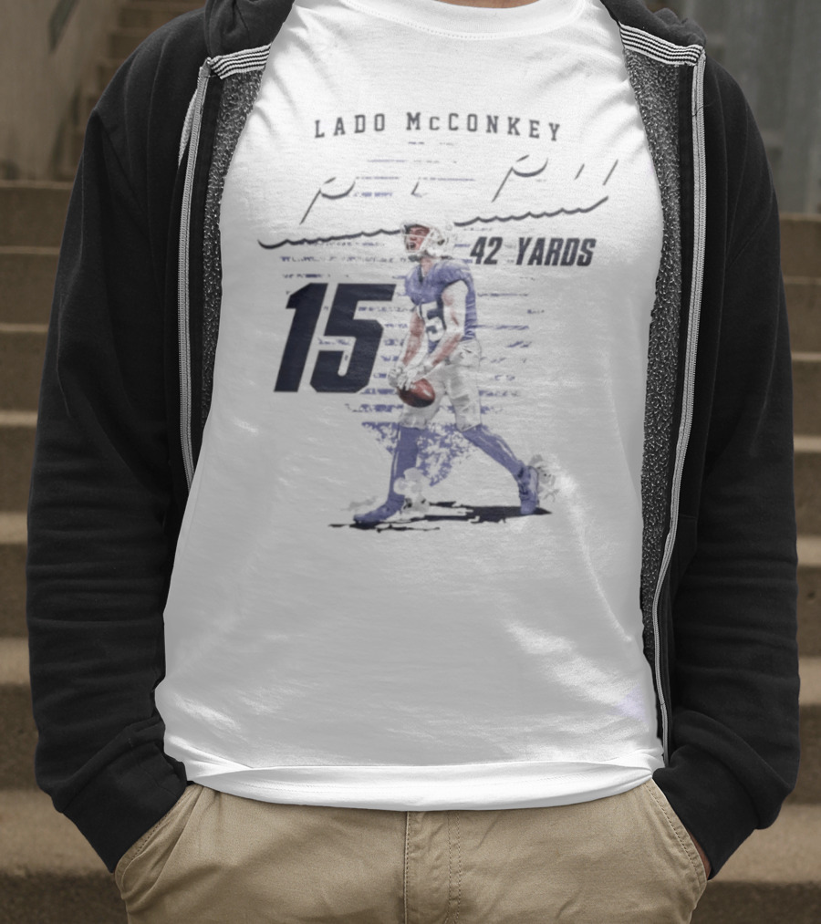 Ladd McConkey Punt Return 42 Yards 15 T-Shirt