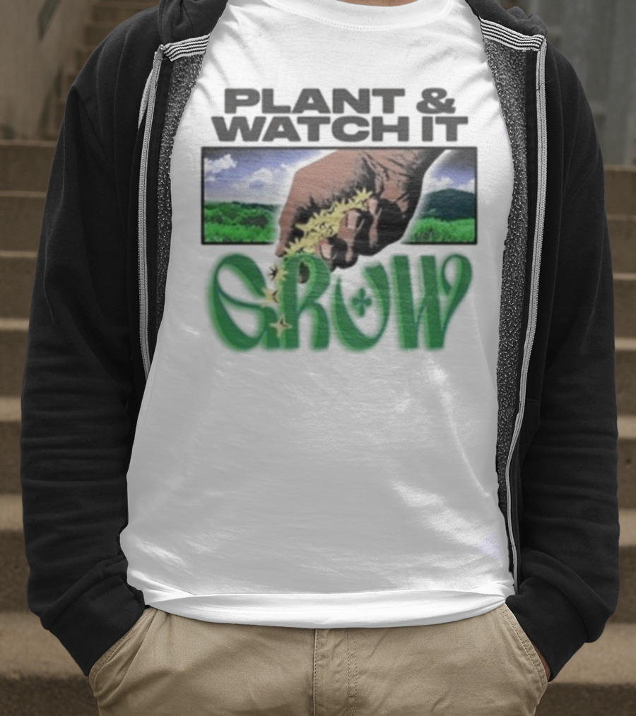 Plant & It Grow Hand With Nature Scenery T-Shirt