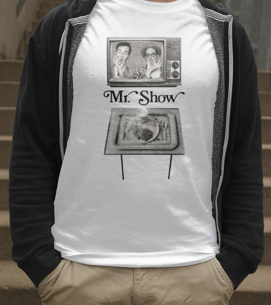 Mr. Show Vintage TV Dinner Tray Illustration T-Shirt
