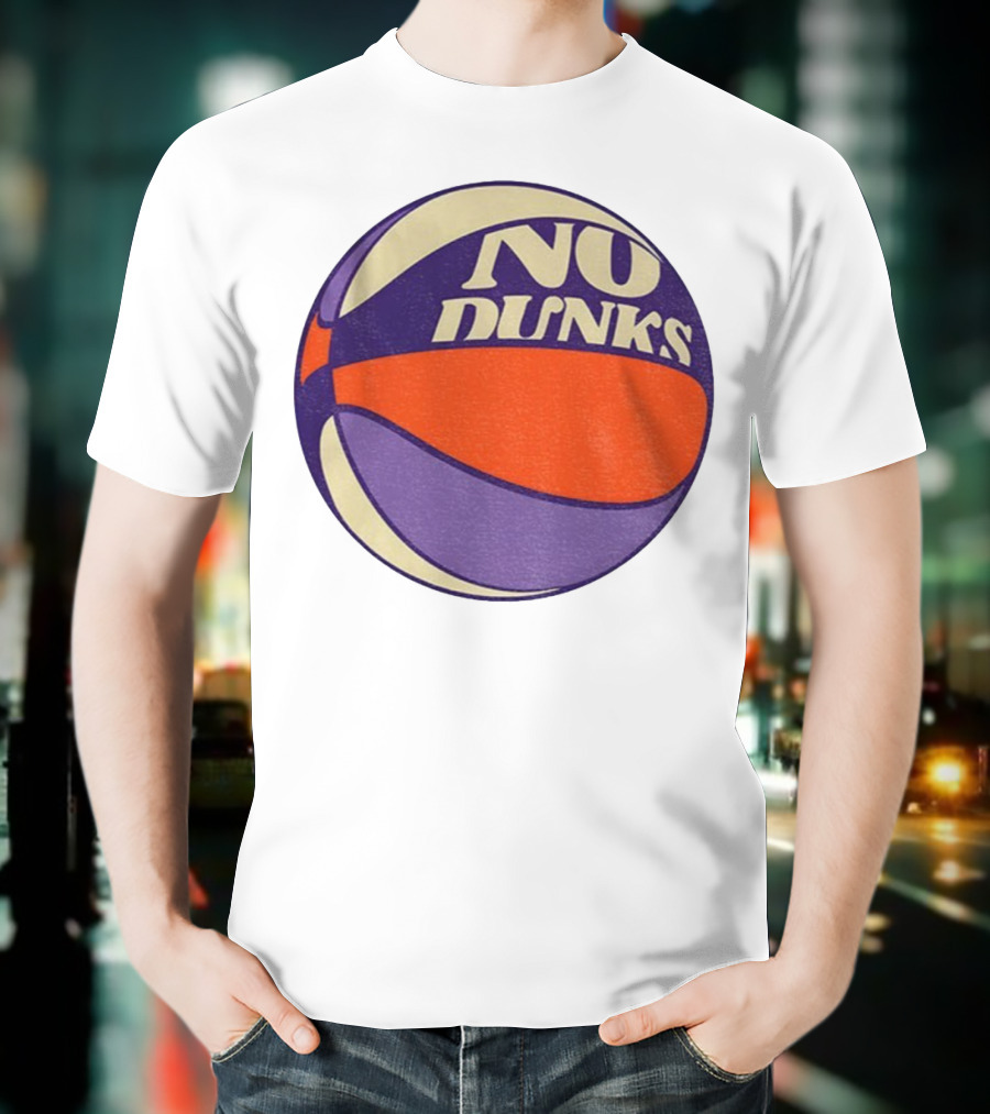 No Dunks Retro Style Basketball NBA Vintage Sports Aesthetic T-Shirt