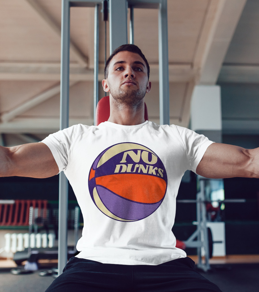 No Dunks Retro Style Basketball NBA Vintage Sports Aesthetic T-Shirt