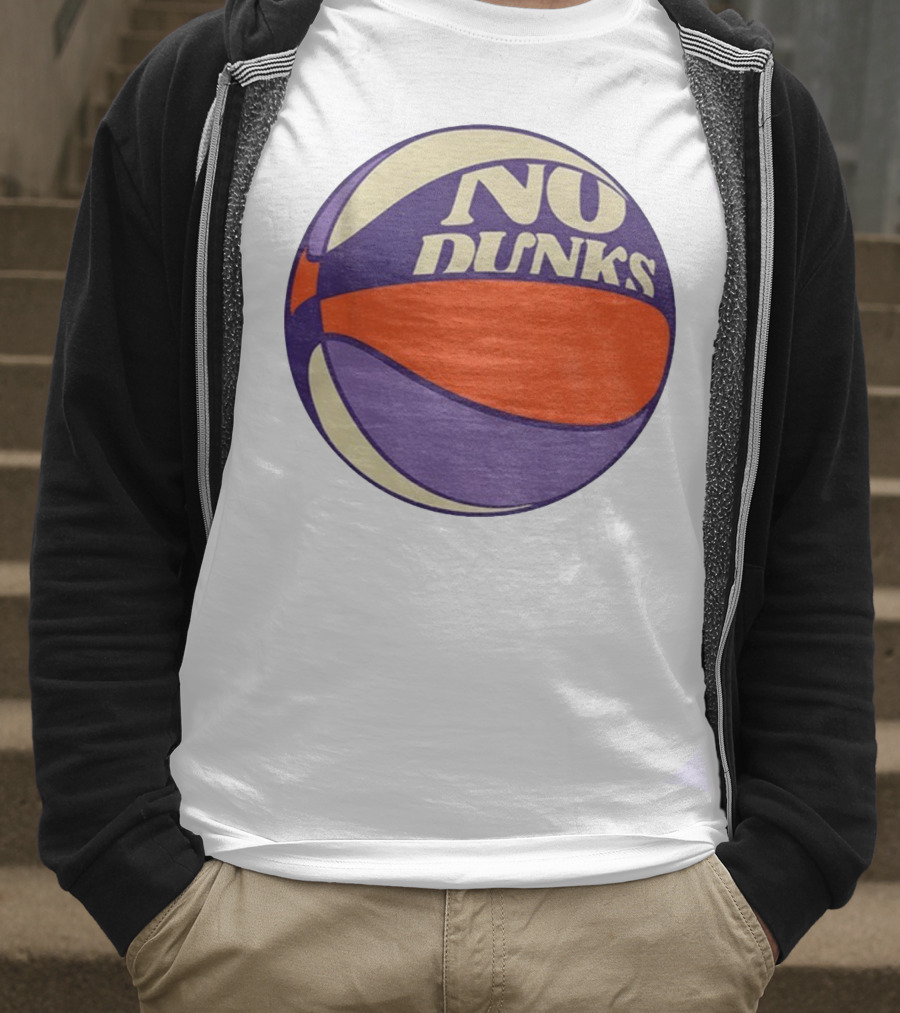 No Dunks Retro Style Basketball NBA Vintage Sports Aesthetic T-Shirt