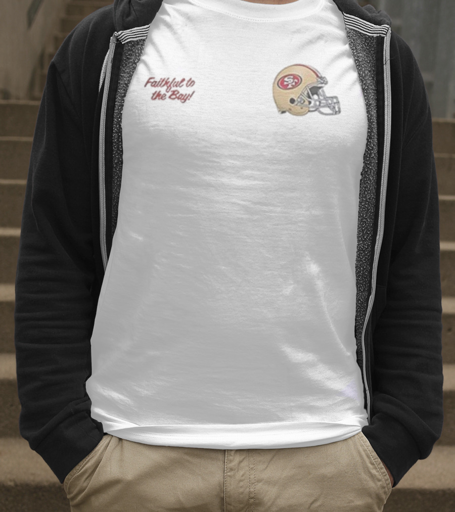 Faithful To The Bay San Francisco 49ers Helmet Fred Warner T-Shirt