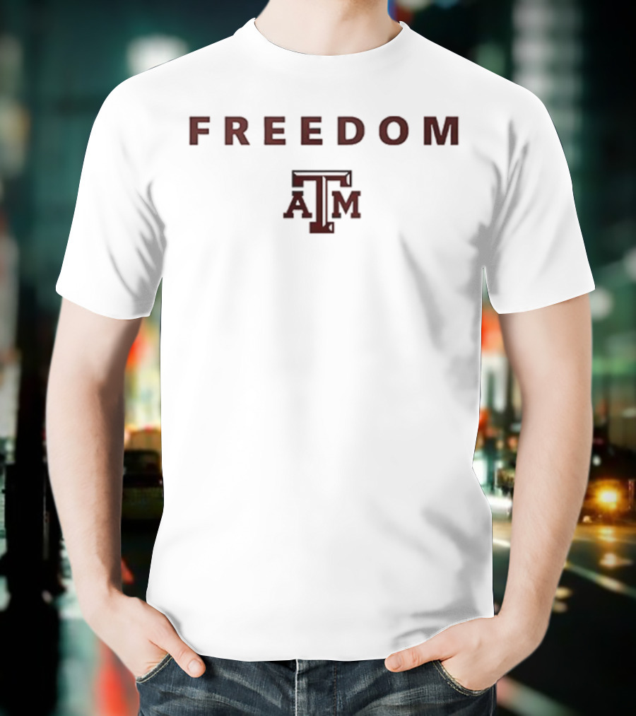 Texas A&M University Charlie Kirk Freedom Collaboration T-Shirt