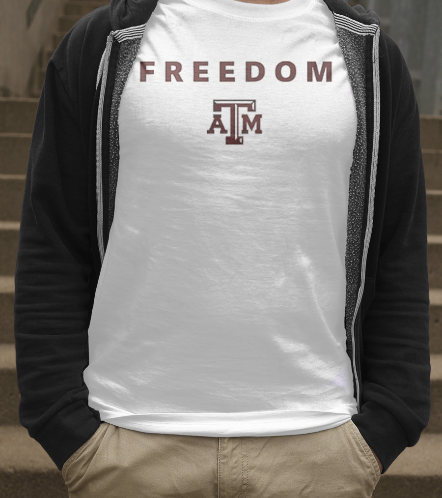 Texas A&M University Charlie Kirk Freedom Collaboration T-Shirt