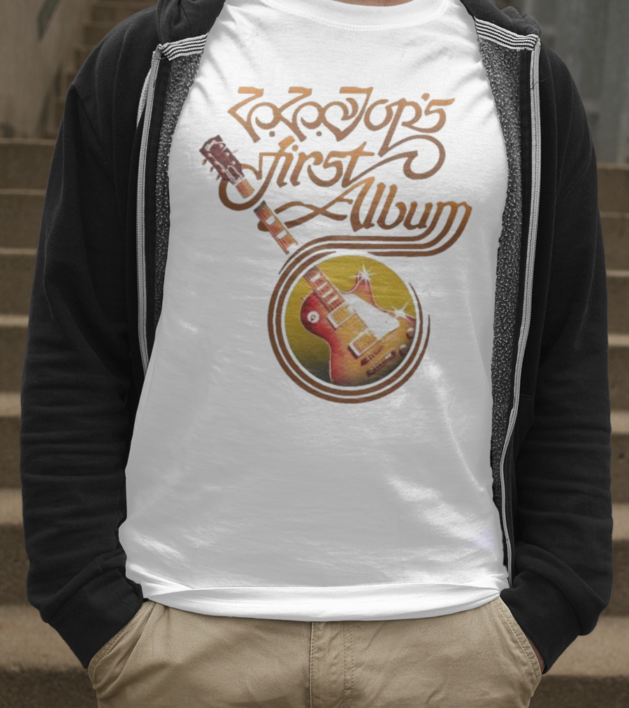 ZZ Top's First Album Guitar Art Retro Style T-Shirt