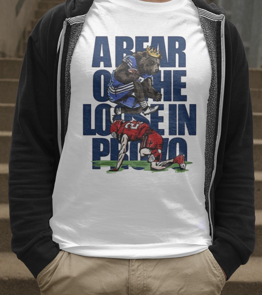 A Bear On The Loose In Provo Jump Over Kansas City Chief T-Shirt