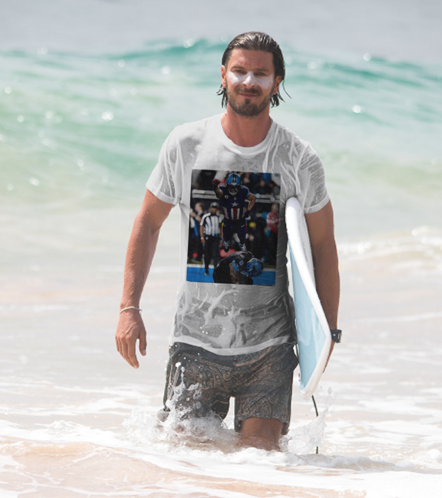 Detroit Lions Amon Ra St Brown Jahmyr Gibbs Captain America Spider-Man NFL Football T-Shirt