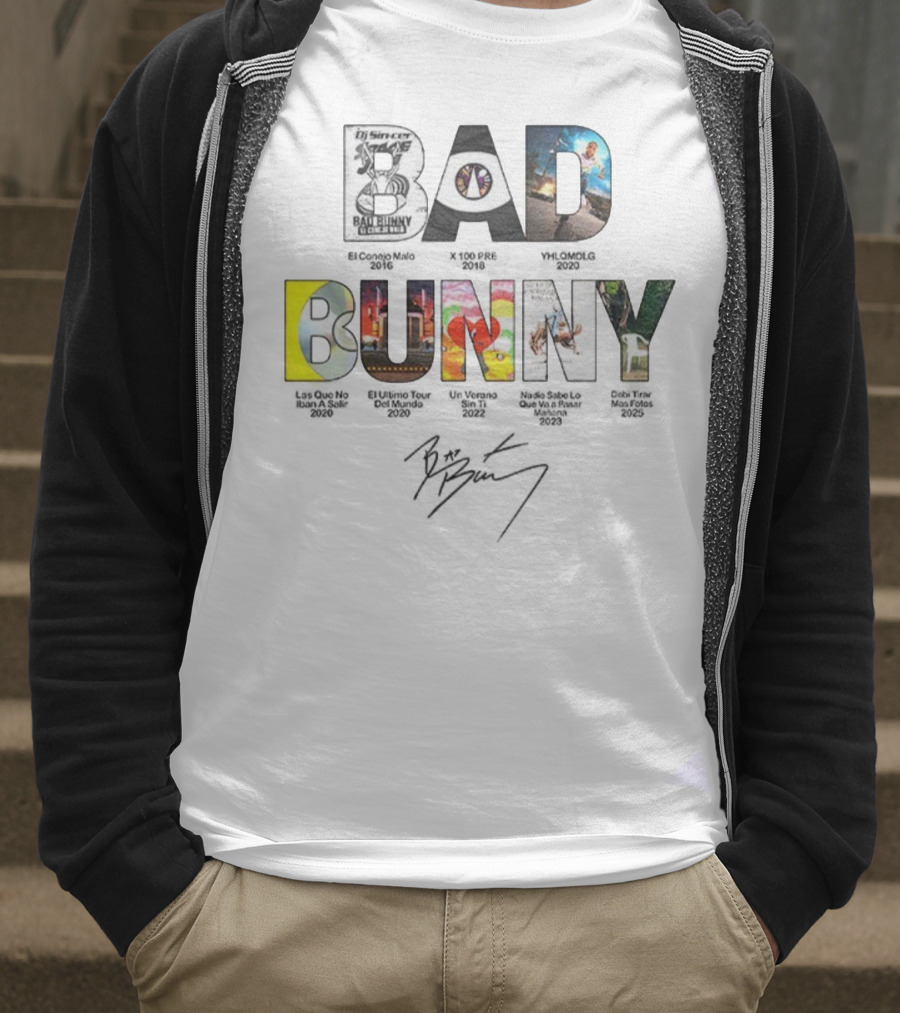 Benito Bowl Bad Bunny Iconic Signature DJ Sinoc Lyrics Event 2023 T-Shirt