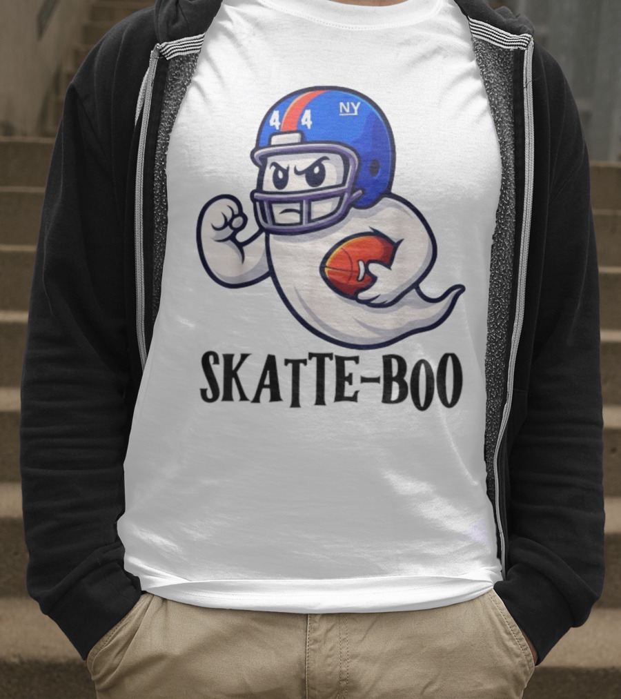New York Giants Skatte-Boo Ghost Halloween Football Spirit T-Shirt