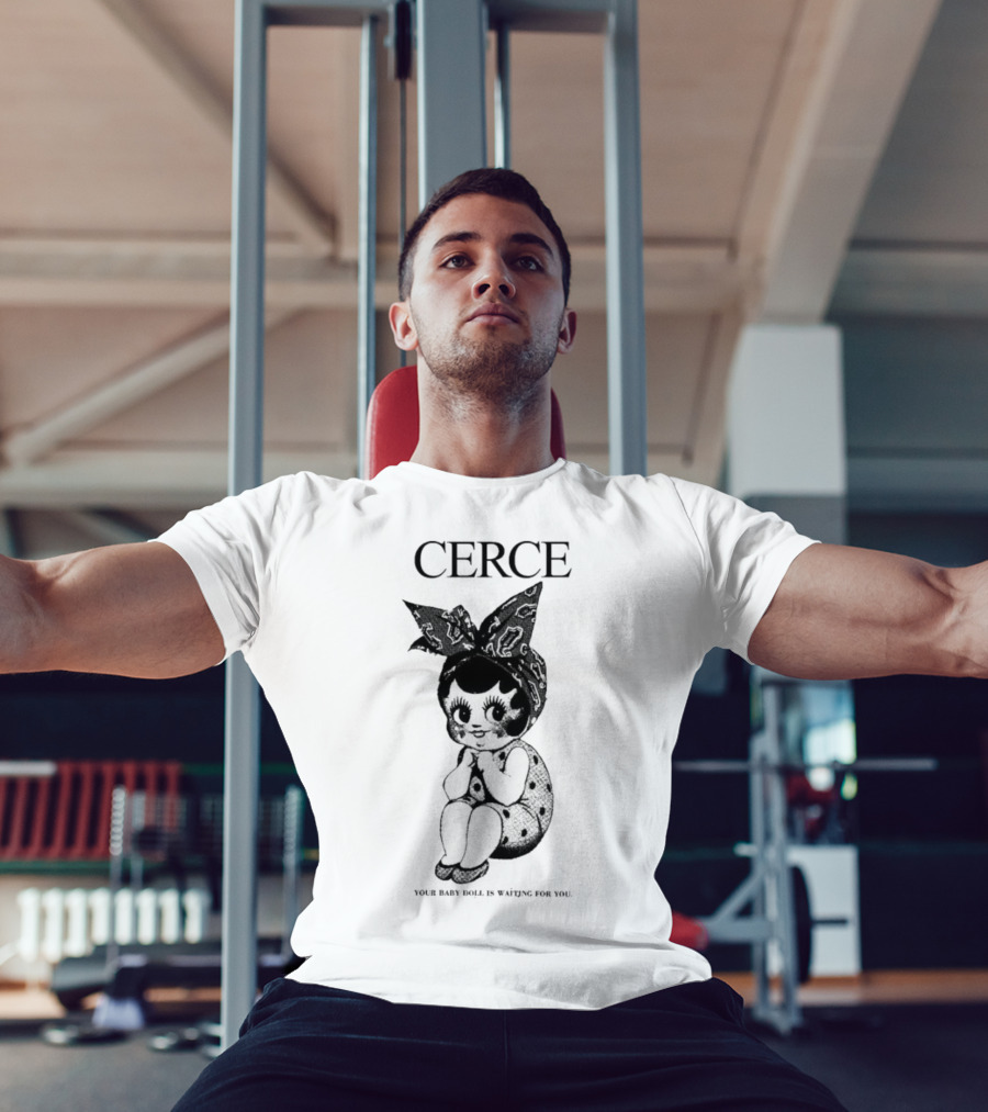 Cerce Your Baby Doll Is Waiting For You Vintage Illustration T-Shirt
