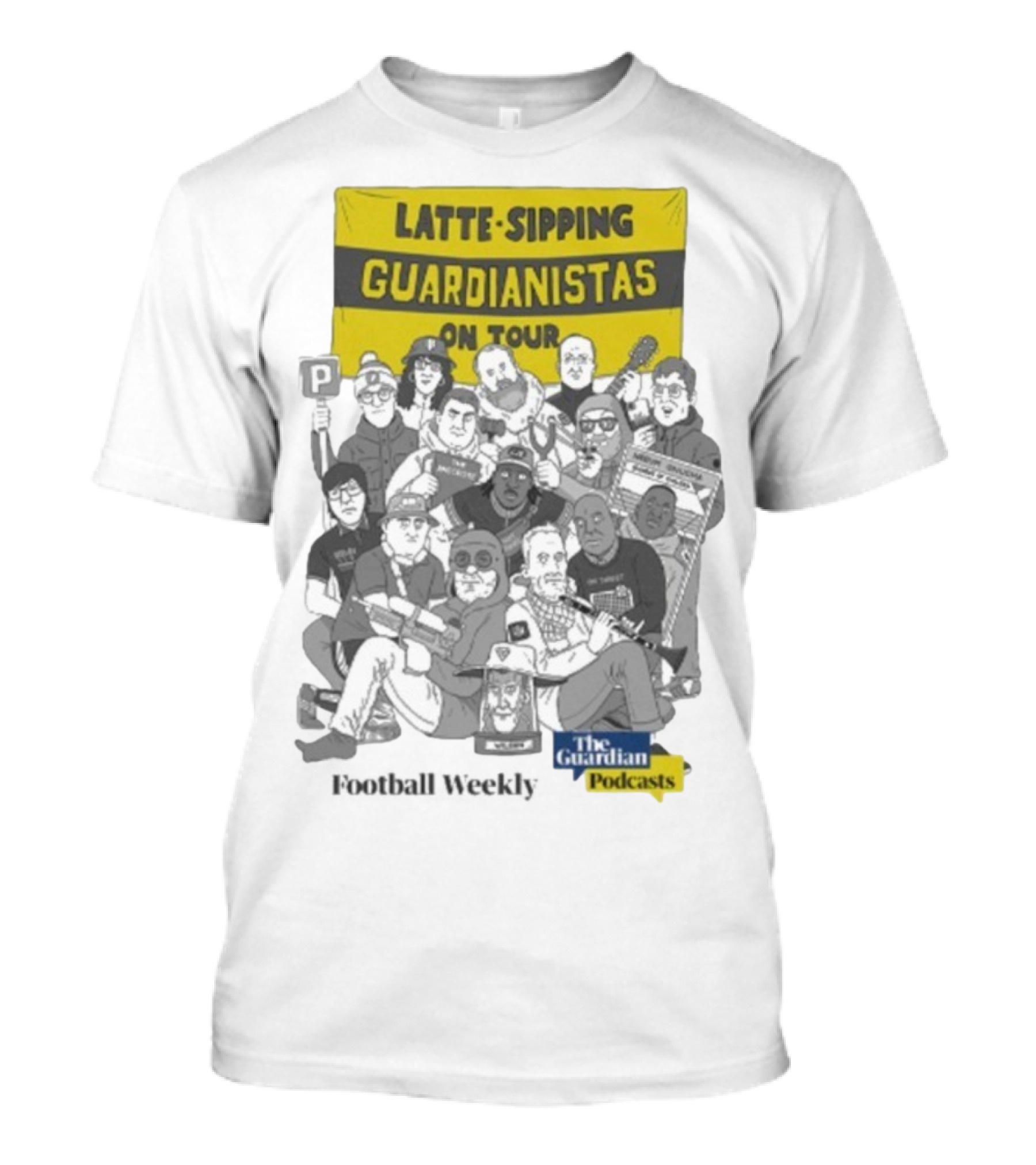 Latte-Sipping Guardianistas On Tour Football Weekly The Guardian Podcasts T-Shirt