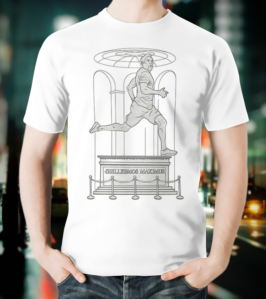 Guillermos Maxiums Running Statue Meme T-Shirt