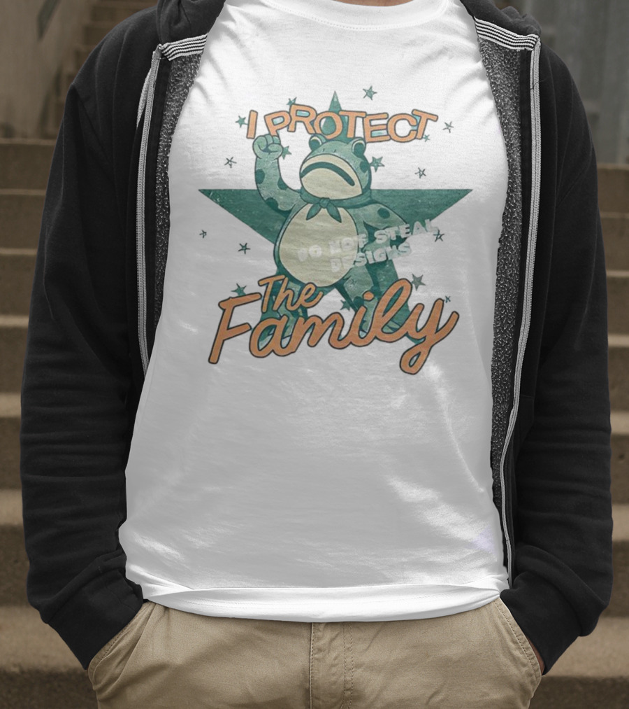 I Protect The Family Frog Star Meme T-Shirt