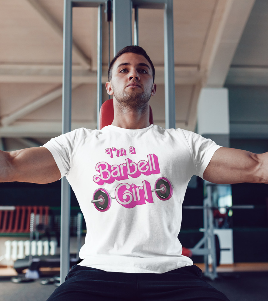 I’m A Barbell Girl Gym Enthusiast With Weightlifting Passion T-Shirt