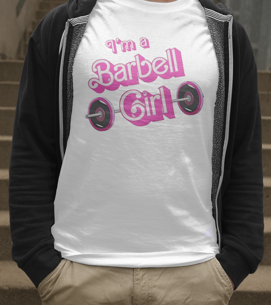 I’m A Barbell Girl Gym Enthusiast With Weightlifting Passion T-Shirt