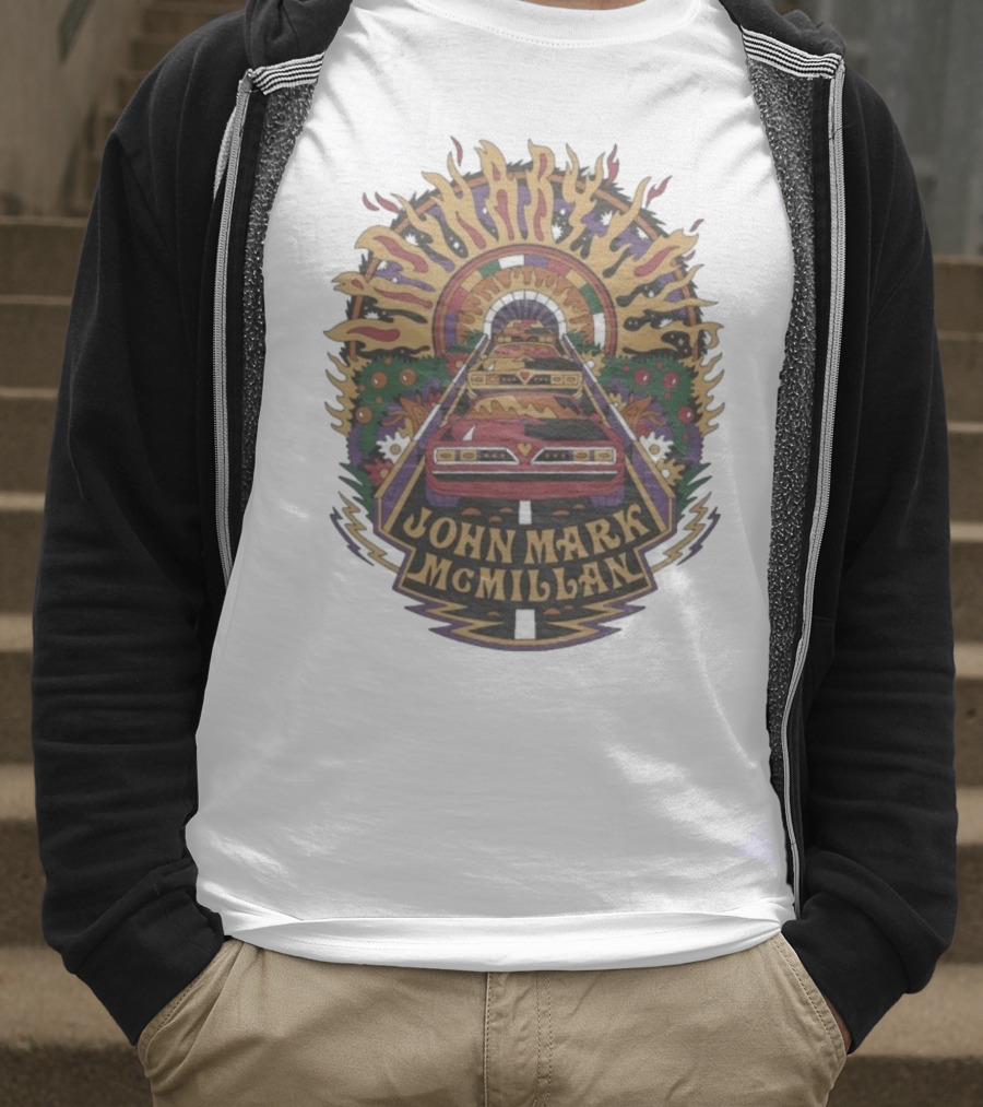 John Mark McMillan Cars And Tunnel Psychedelic Art T-Shirt