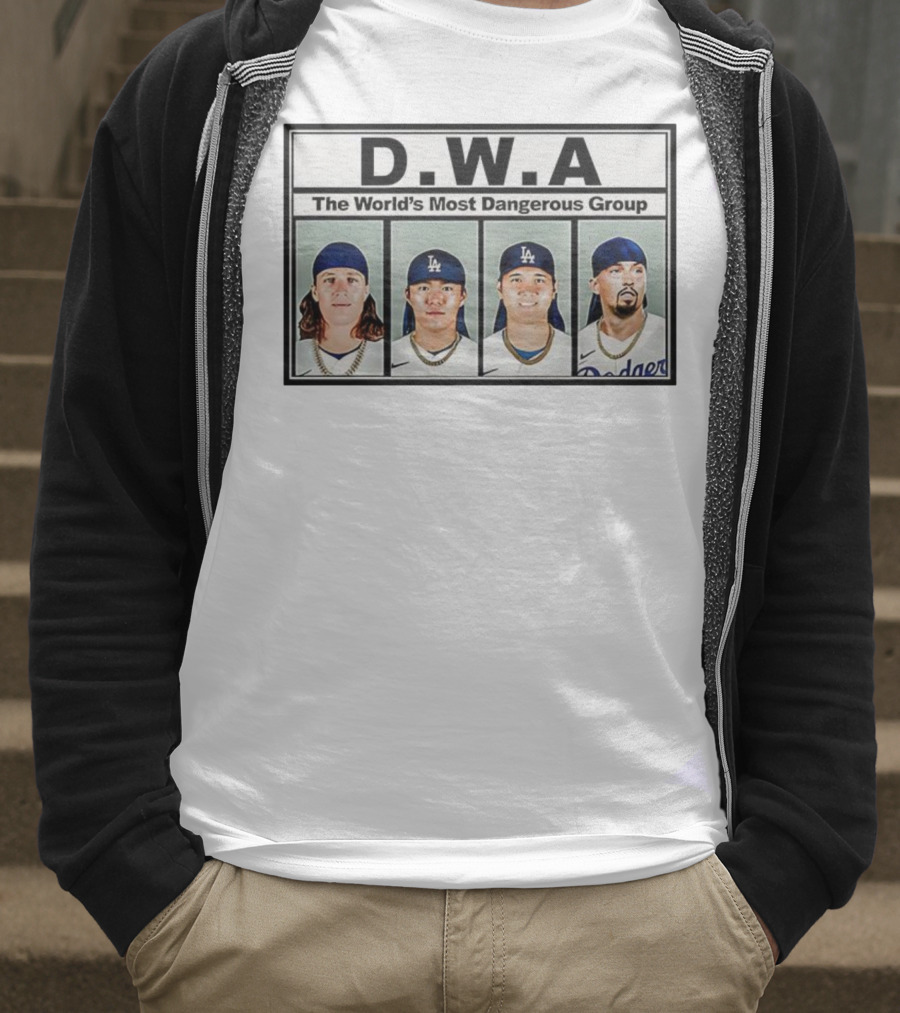 Los Angeles Dodgers D.W.A The World’s Most Dangerous Group T-Shirt