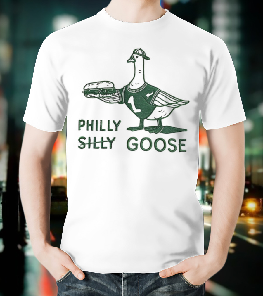 Philly Silly Goose Philadelphia Phillies Eagles T-Shirt